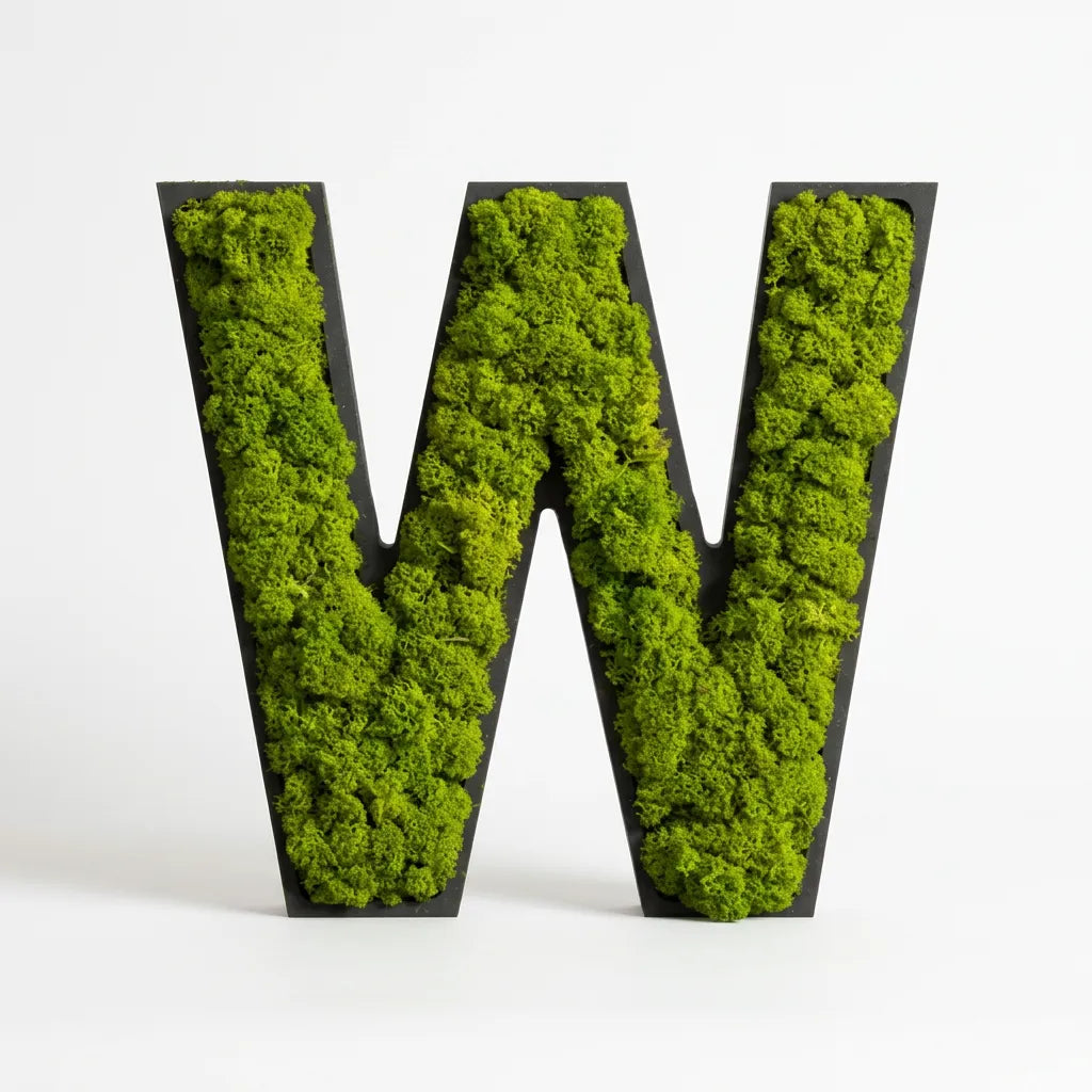 Moos-Buchstabe W