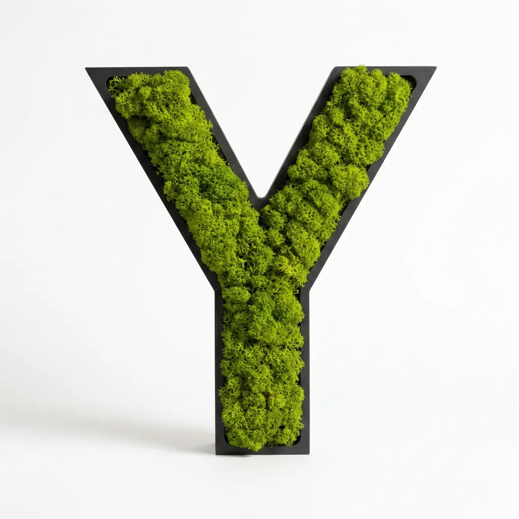 Moos-Buchstabe Y
