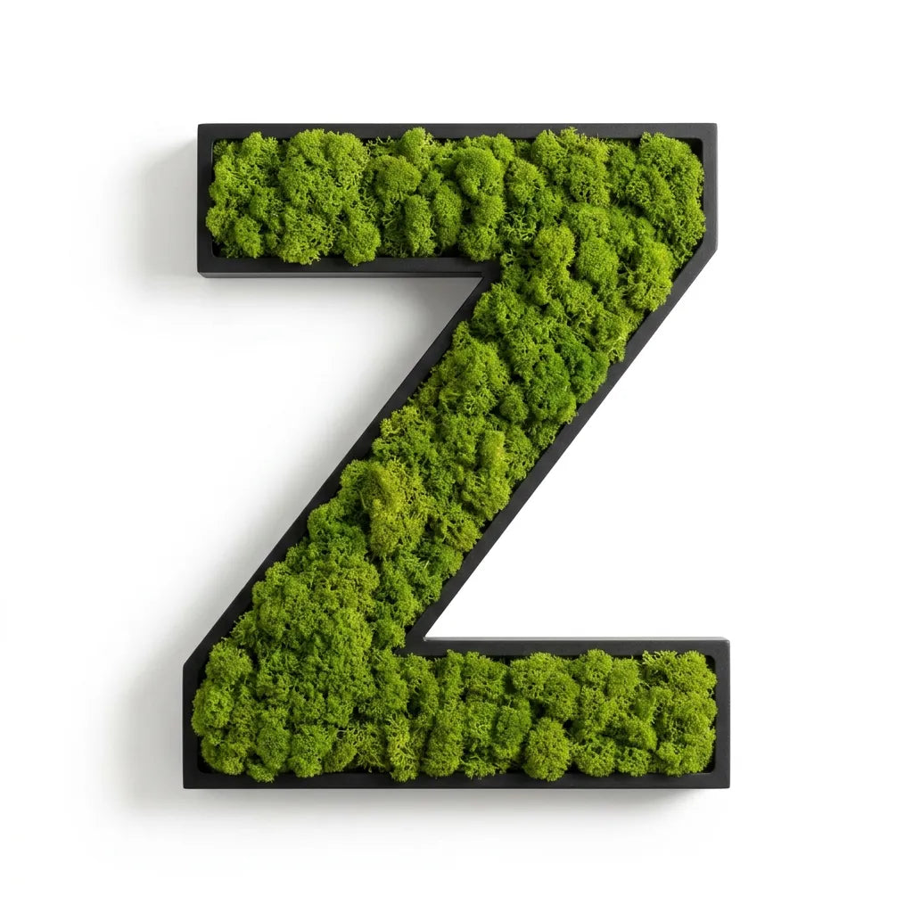 Moos-Buchstabe Z