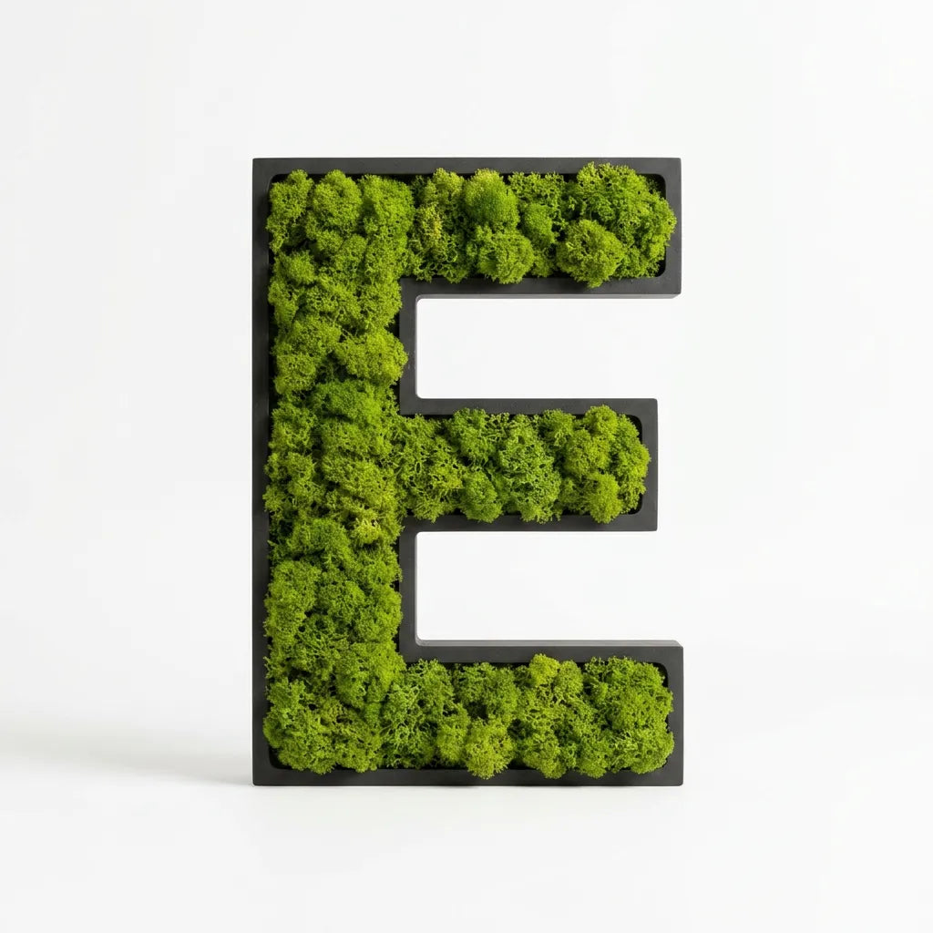 Moos-Buchstabe E